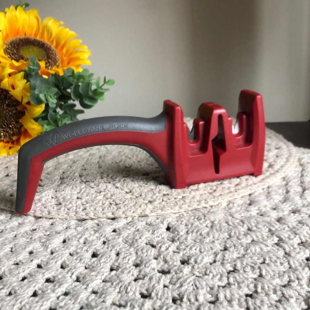 Wolfgang Puck Red Knife Sharpener